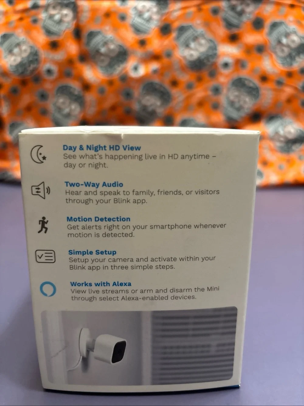 Blink Mini Indoor Plug-In HD Smart Security Camera - White